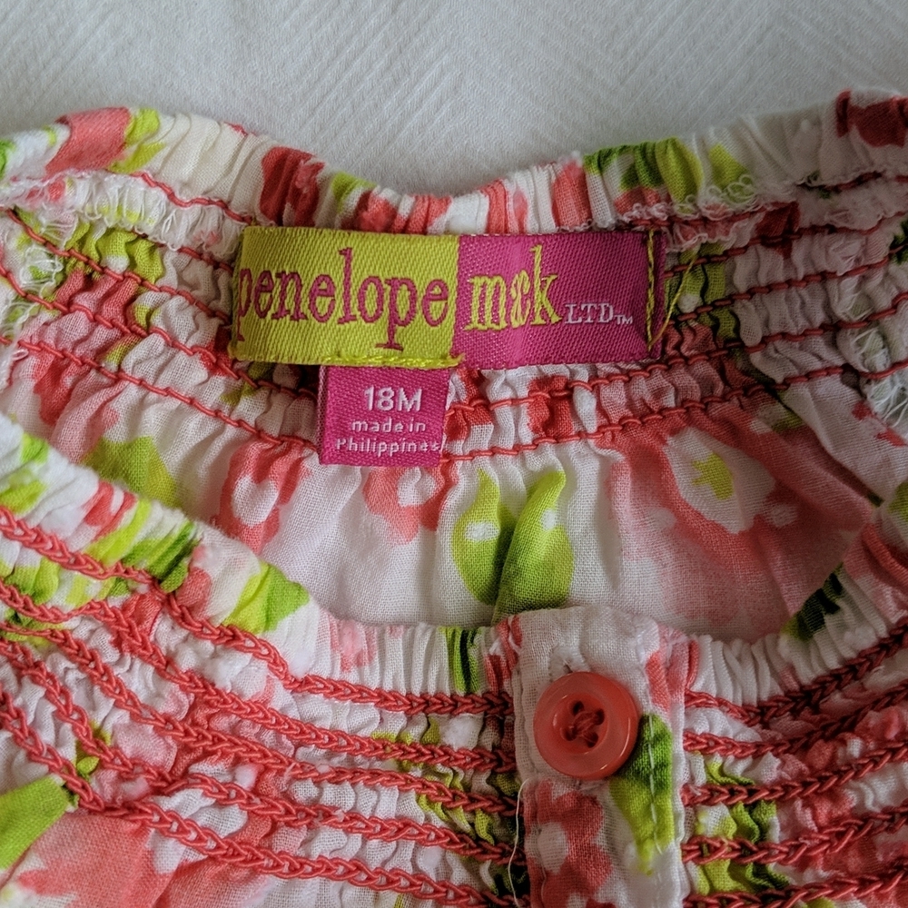 mixed brands 2-pack lightweight summer blouse bundle 18 months baby girl - Picture 4 of 10